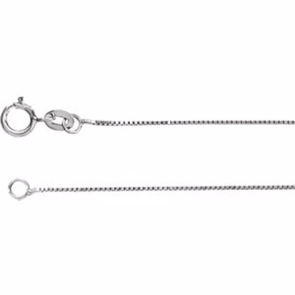 CH21:244798:P 14kt White .55mm Solid Box 18" Chain
