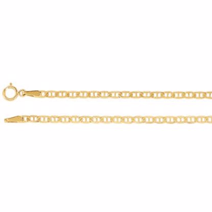 CH484:244597:P 14kt Yellow 2.25mm Anchor 7" Chain
