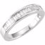62184:268719:P Platinum 1/2 CTW Diamond Anniversary Band Size 6