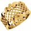 5143:6230:P 10kt Yellow 14.5mm Latticework Band