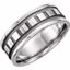 50472:287502:P 14kt White 7.75mm Design Band Size 6
