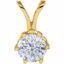 63419:290997:P Diamond Solitaire Pendant