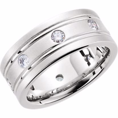 63346:290688:P 14kt White 1/2 CTW Diamond Band Size 11