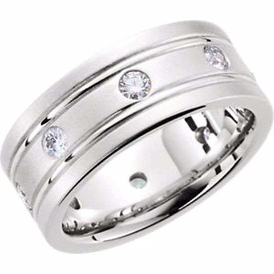 63346:290688:P 14kt White 1/2 CTW Diamond Band Size 11