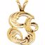 8611:34723:P 10kt Yellow "I" Medium Initial Pendant