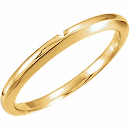 5790:115322:P 18kt Yellow #5 Band with One-Notch