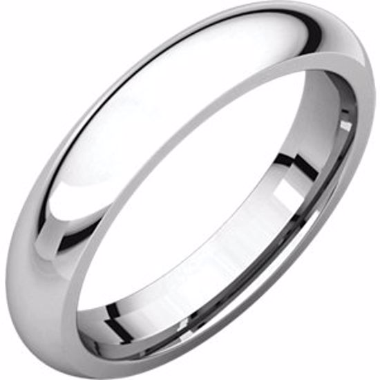 IR12.5:140129:P Platinum 4mm Comfort Fit Band