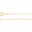 CH226:140482:P 14kt Yellow 1.5mm Hollow Belcher Rolo 7" Chain
