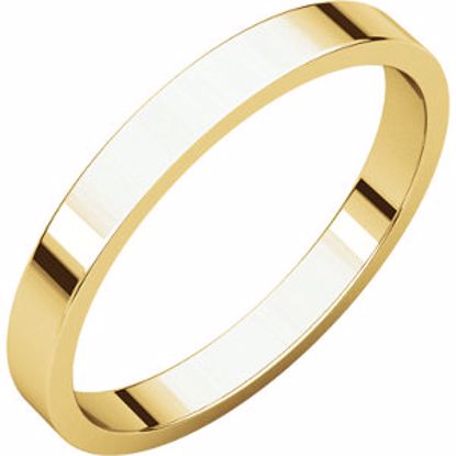 F5:142621:P 10kt Yellow 2.5mm Flat Band