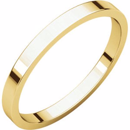 F5:142617:P 10kt Yellow 2mm Flat Band