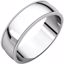 MGL11:151399:P 14kt White 6mm Light Milgrain Band