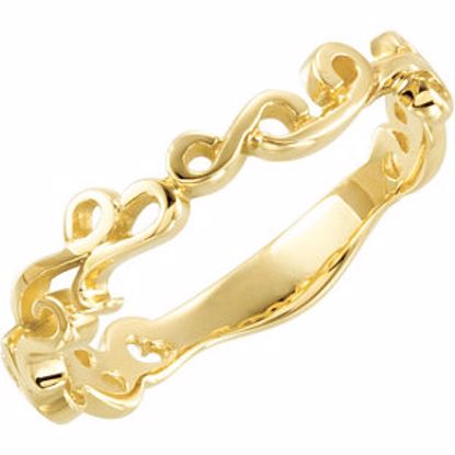 10663:79522:P 18kt Yellow 4mm Scroll Design Band
