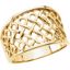 5178:84160:P 18kt Yellow Infinity-Inspired Woven Design Band