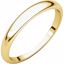 HRT7.5:146215:P 10kt Yellow 3mm Half Round Tapered Band