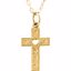 19534:158296:P 14kt Yellow Cross 15" Youth Necklace