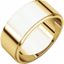FE14.5:164214:P 10kt Yellow 8mm Flat Edge Band