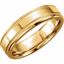 50098:192398:P 14kt Yellow 6mm Design Band Size 6