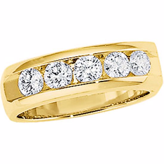 60141:207342:P Men's 5-Stone Diamond Ring
