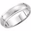 50165:222578:P 14kt White 5mm Design Band Size 10