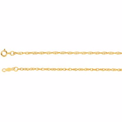 CH474:244386:P 14kt Yellow 1.5mm Rope 7" Chain