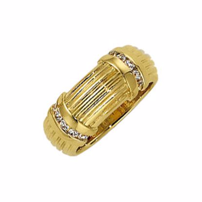 62238:271962:P 14kt Yellow 1/5 CTW Diamond Ladies Band