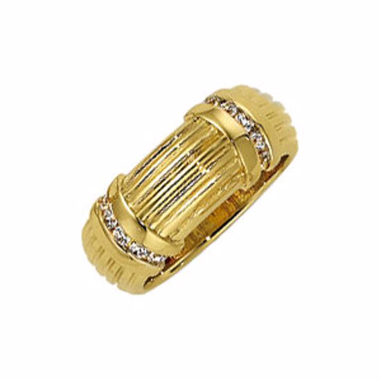 62238:271962:P 14kt Yellow 1/5 CTW Diamond Ladies Band