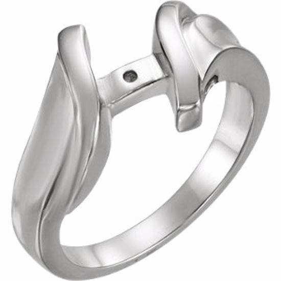 50299:275312:P 14kt White Freeform Peg Remount Ring
