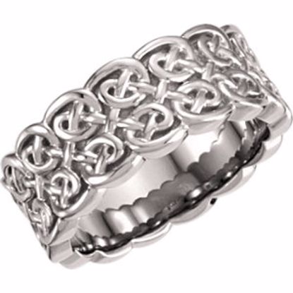 50370:285678:P 10kt Yellow 8mm Celtic-Inspired Band