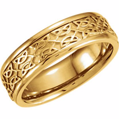 50519:298953:P 14kt Yellow 7mm Celtic Band Size 9.5