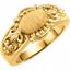 50495:301773:P 14kt Yellow Gold Fashion Signet Ring