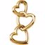 83006:304247:P 10kt Yellow Linked Hearts Pendant