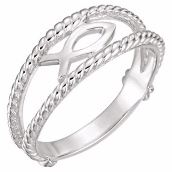 R7020:62484:P Ichthus (Fish) Chastity Ring
