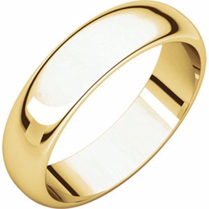 HR6:50839:P 10kt Yellow 5mm Half Round Band