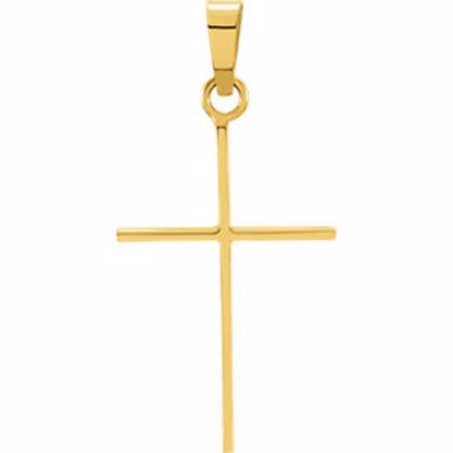 R16159:66948:P 14kt Yellow 21x14mm Cross Pendant
