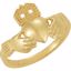 10584:79412:P 18kt Yellow 12x14mm Ladies Claddagh Ring