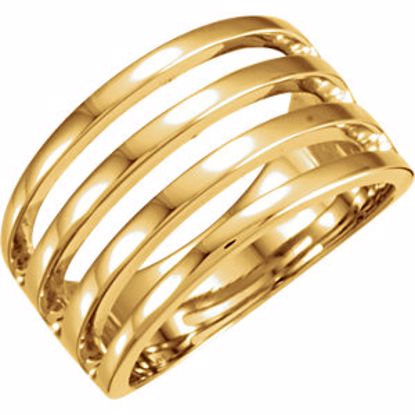 4508:83107:P 18kt Yellow Ladies 10.3mm Bar Style Band