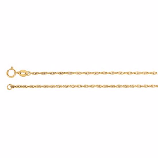 CH74:92980:P 14kt Yellow 1.75mm Solid Rope 20" Chain
