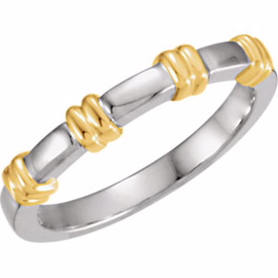 5771:115408:P 18kt Yellow & Platinum 5mm Ladies Duo Design Band