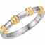 5771:115408:P 18kt Yellow & Platinum 5mm Ladies Duo Design Band