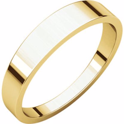 FT10.5:143208:P 10kt Yellow 4mm Flat Tapered Band