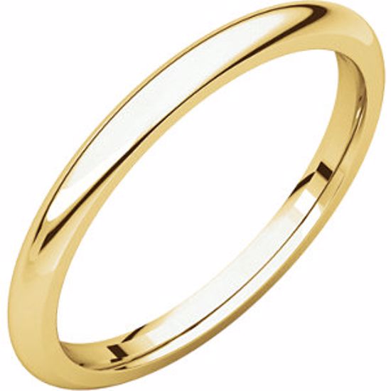 IR5:143713:P 10kt Yellow 2mm Comfort Fit Band