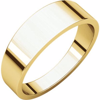 FT14:150236:P 10kt Yellow 6mm Flat Tapered Band