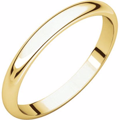 HR9:165364:P 10kt Yellow 2.5mm Half Round Band