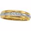 60130:207284:P 14kt Yellow & White 1/4CTW Diamond Band