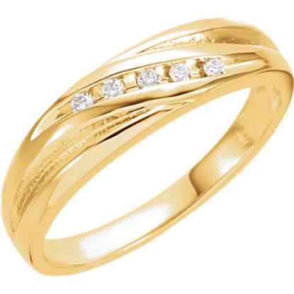 60132:207290:P Diamond 5-Stone Band