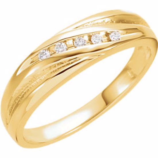 60132:207290:P Diamond 5-Stone Band