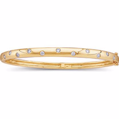 60890:209530:P 14kt Yellow 1/2 CTW Diamond Bangle Bracelet
