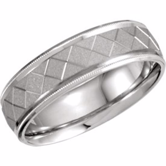 50154:222326:P Platinum 7mm Plat Comfort Fit Design Band Size 5