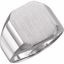 9599:228852:P Platinum 16x14mm Octagon Men's Signet Ring