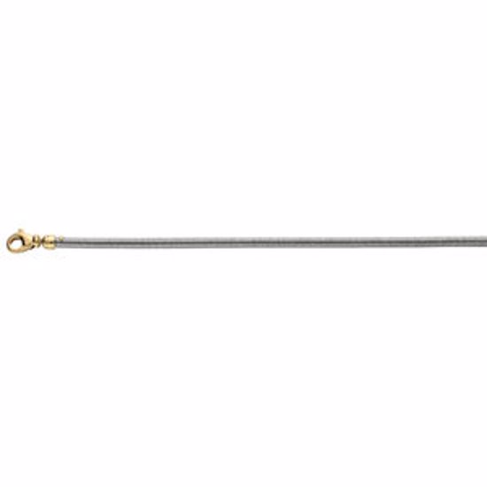 CH367:241164:P Stainless Steel & 14kt Yellow 4.25mm Cocoon™ 16" Chain
